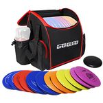 Disc Golf Set with Bag - 12 PCS Flying Disc Golf Discs for Beginner with Putter, Midrange, Driver | Portable Disc Golf Backpack Holds 29+ Discs Free Stand Bag Design for Convenient Use