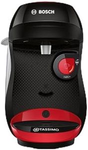 Bosch Tassimo Happy Friendly Multi-Drink Coffee Machine, TAS103E, 70+ Hot Beverages, OneTouch, Coffee Pod Maker, Intellibrew, Red