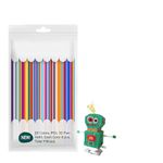 3D Pen Filament Refill PLA 2.5mm, 22 Colors, 3D Pens Filament for Kids and Adults, 3D Art Drawing Pen Filament Compatible with Most 3D Printing Pens, Each Color 15cm x 5pc, Total 110pcs
