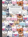 Composition Notebook: Cute Kawaii Cat Notebook Vol 1: Wide Ruled Lined Journal: 100+ Lined Pages Writing Journal: Back to School | Calendars, Planners & Notebooks | Creative Writing
