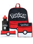 Pokémon School Bag 4 Piece Set | Kids Backpack And Lunch Bag Set With Pencil Case And Water Bottle | Children's Backpacks | Official Merchandise