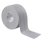 HEXONIQ® Bath Sealant Strip, Waterproof Caulk Tape, Flexible and Durable Self Adhesive Tape for Bathroom, Kitchen, Tub and Wall Corner Edges, 3.2m x 3.8cm, Grey, Pack of 1