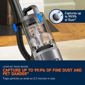 Vax LiftOut Pet Upright Bagless Vacuum Cleaner – Lightweight, Handheld, Graphite/Blue