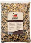 Bird Seed Food For Small Wild Garden Birds 1kg - Seedzbox Deluxe Grain & Nut Blend Mix - Natural Feed For Robins Blackbirds and Sparrows - Millet Peanut Fats and Fibres
