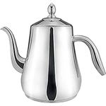 SANQIAHOME Stainless Steel Teapot with Infuser Silver 51Oz