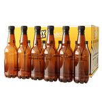 Coopers 500ml Amber PET Plastic Beer Bottles With Screw Caps Pack of 24.