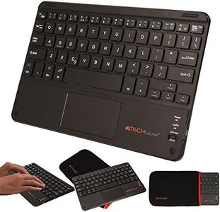 TECHGEAR [Active Strike Pro Slim Clavier QWERTY UK sans fil Bluetooth avec pavé tactile souris pour Samsung Galaxy Tab S9, S9 Plus, S9 Ultra, FE, S8, S8+, S7, S7+, S6, S5e, S4, Tab S3 (+ étui clavier)
