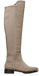 Cole Haan Womens Grand Ambition Huntington Suede Knee-High Boots Taupe