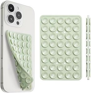 Sucky Upgraded Double Sided Suction Phone Mount - Anti-Slip Holder - Sticky Grip for Selfies, Videos (Light Green)