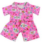 Bear Clothes Pink Cute Teddy PJs Pyjamas Outfit Teddy fits 15-16 inch (40cm) Teddies & Build a Bear