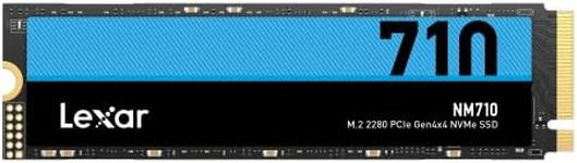 Lexar 2TB NM710 SSD PCIe Gen4 NVMe M.2 2280 Internal Solid State Drive, Up to 4850/4500 MB/s Read/Write (LNM710X002T-RNNNU)