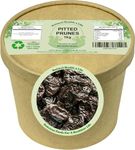 Natural Health 4 Life Dried Pitted Prunes 1kg in a Kraft Tub (1 Tub)