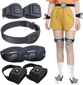 Skywin VR Tracker Belt, Tracker Hand and Feet Strap Bundle for HTC Vive System Tracker Pucks (1 Belt, 2 Hands, 2 Feet) (Straps ONLY)