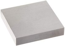 The Beadsmith Steel Bench Block - Flat Anvil Jewelers Tool - Solid Metal Bench Block for Jewelry and Stamping - Protect Your Work Surface - 4 x 4 x 0.5 inches