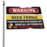 Room Flag Warning Beer Fridge flag 