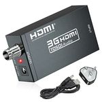 SHUITING HDMI to SDI Converter, HDMI to 3G-SDI/HD-SDI, HDMI Input SDI Output Adapter Support 1080P for Camera Home Theater