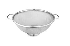 SEGOVIA Food Grade Stainless Steel Multipurpose Puran Jali Chalni Mesh Strainer | Colander Strainer for Washing Rice Pasta Small Grains Vegetables Fruits- Capacity 3000ml 1Pc (26CM)