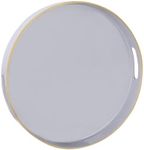 MAONAME 13" Gray Round Tray, Grey S