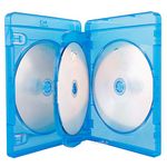 AcePlus Blu-Ray Replacement Case Quad Multi 4-Disc Capacity in 22mm Extra Chubby Thickness with Logo (5-pack)