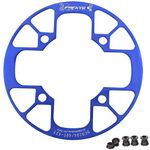 UPANBIKE Montain Bike Chainring Guard 104 BCD Aluminum Alloy Chain Ring Protector Cover for 32~34T 36~38T 40~42T Chainring Sprockets (40T-42T, Blue)