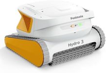 Cordless Robotic Pool Cleaner, Automatic Pool Vacuum for Inground and Above Ground Pools, Lasts 200 Mins, Floor/Wall/Waterline Cleaning, Dual Inlet, Waterline Technology, Self-Parking