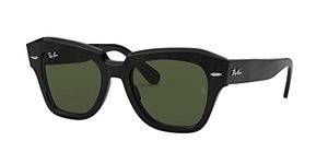 Ray-Ban Unisex UV Protected Green Lens Square Sunglasses - 0RB2186901/3149