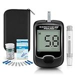 Blood Glucose Monitor Meter, Diabetes Testing Kit [2020 Upgrade] Blood Sugar Tester with 25 Test Strips and 25 Lancets - for UK Diabetics in mmol/L by Exactive EQ