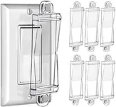 Magnetic Light Switch Guard Cover- PSZEZNZ Light Switch Outlet Covers for Flat Modern Wall Switches-Child Safety Protection(Clear,6 Piece)