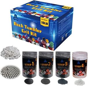 YHAspace 10 Pounds Rock Tumbler Grit Kit - Rock Polishing Grit Media Rock Tumbler Refill Grit Media Kit Rock Tumbler Grit Refill Kit