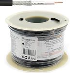 RANGEFUL RG58 Coaxial Cable 50m 164ft — Low Loss 50ohm RF Extension Coax — compatible with N Type SMA BNC TNC PL259 FME connectors — for WiFi VHF UHF CB Radio HAM Router Antenna 4G 5G — Made in Italy