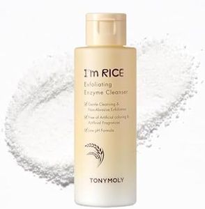 TONYMOLY I'm Rice Exfoliating Enzyme Cleanser, Easter Basket Stuffer, Enzyme Powder Face Wash, All-in-one Waterless Gentle Rice Polishing & Exfoliating Face Wash, 50 g