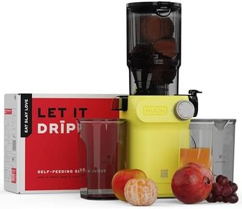 NUUK DRIP Self-Feeding Cold Press Juicer For Home | Mimics Hand Squeezing for Max Nutrients | Fruit & Vegetable Slow Juicer Machine | Patented Fused Strainer For Max Juice | 100% BPA Free Tritan Jars