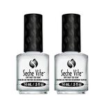 KIT 2X Seche Vite Top Coat 0.5 oz (14 ml)