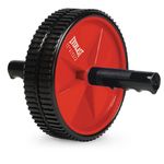 Everlast FIT Ab Wheel Roller - Dual Wheel Stability, Training Guide Included, Easy to Assemble, Slip-Resistant Handles, Great for Tightening Abs, Strengthening Core, Tone Upper Body (Red/Black)