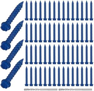 MorningRo 200 Qty 1/4" x 1-3/4" Hex Head Diamond Tip Concrete Screws Anchor with Drill Bit for Anchor Masonry, Block, Brick, Cement, Stucoo