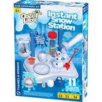 Thames & Kosmos Ooze Labs Instant Snow Station STEM Experiment Kit & Lab Setup | Make Your Own Fake Snow! | 11 Safe, Fun, Snowy, Year-Round Activities | DIY Snow Globe Included | Explore Polymers