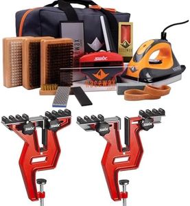RaceWax Elite Ski Snowboard Wax Tuning Kit Plus Snowboard Vise - (ZB-5930)