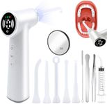 Tonsil Stone Vacuum Removal Kit with LED Light - Electronic Tonsil Stone Remover Tool with 6 Levels Suction, Shadowless Light, 5 Silicone Nozzles, Tweezers, Tough Plate, Swabs, 5X Magnifying Mirror