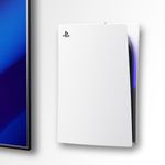 PS5 Wall Mount for Playstation 5 Disc Edition and Digital Edition (Mount The Console on Wall Near or Behind TV with Invisible Design), Including 2 Accessories Holders (White) - Not for PS5 Slim