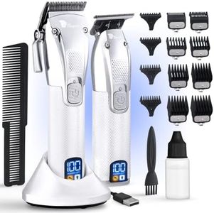 Fagaci Professional Hair Clippers for Men Set Turbo Power with Precise Cutting, Barber Clippers for Hair Cutting, Cordless Hair Clippers and Trimmers Set, Maquina de Cortar Cabello, Haircut Barber Kit