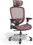 STAPLES FlexFit Hyken Technical Mesh Task Chair (Maroon, Sold as 1 Each) - Adjustable Office with Breathable Material, Provides Lumbar, arm and Head Support, Perfect Desk for the Modern