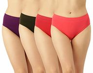 Dollar Missy Women's Cotton Blend MMBB-121S-R3-IE2-PO4 Slim Solid Hipster Panties (Pack of 4) (MMBB-121S-R3-IE2-PO4_XL_Multicolor