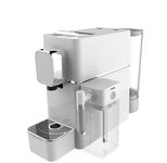 THE BEAN CO Coffee Capsule Machine with a milk tank attachment | Espresso Coffee Maker | 19 Bar Pressure | | Compatible with Nespresso Pods (White)