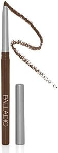 Palladio Retractable waterproof eyeliner, Black Brown, Richly Pigmented and Creamy, Slim Twist Up Pencil Eyeliner, No Smudge Formula with Long Lasting Application, No Eyeliner Sharpener required