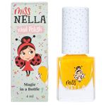 Miss Nella HONEY TWINKLES – Safe Special yellow Glitter Nail Polish for Kids, Non-Toxic & Odour Free Formula for Children and Toddlers, Natural Water Based for Easy Peel Off