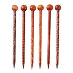 Minkissy Wood Hair Sticks, 6pcs Chinese Hair Chopsticks Hairpin Japanese Chopsticks Hair Sticks Jewelry Accessories