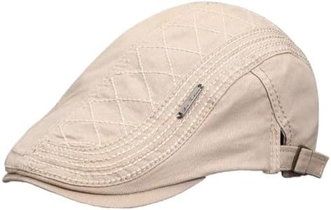 KeepSa Boina Hombre Algodón - Gorra Estilo Vendedor de Periódicos y Ivy Caps para Otoño Invierno - Sombrero Casual Clásico al Aire Libre