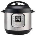 Instant Pot Duo 7-in-1 Electric Pressure Cooker, Slow Cooker, Rice Cooker, Steamer, Saute, Yogurt Maker, Warmer & Sterilizer, Includes Free App with over 1900 Recipes, Stainless Steel, 3 Quart