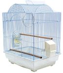 Penn-Plax 64593 Small Bird Cage Kit Arch Style, White