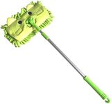 Xifando Mini Microfiber Chenille Cartoon Flat Dust Mop for Children,Detachable,360 degree rotation, Extension-type (Green)